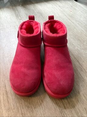 UGG Kids Pink Ankle Boots